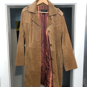 Suede trench coat - worn once